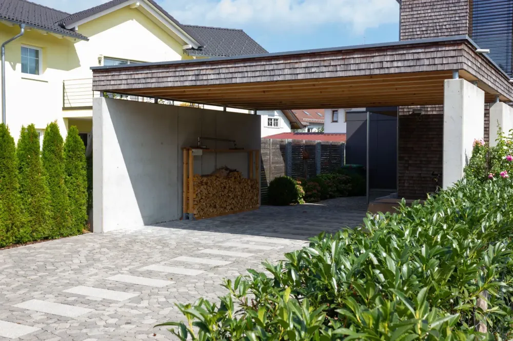 Carport à toit platwebp